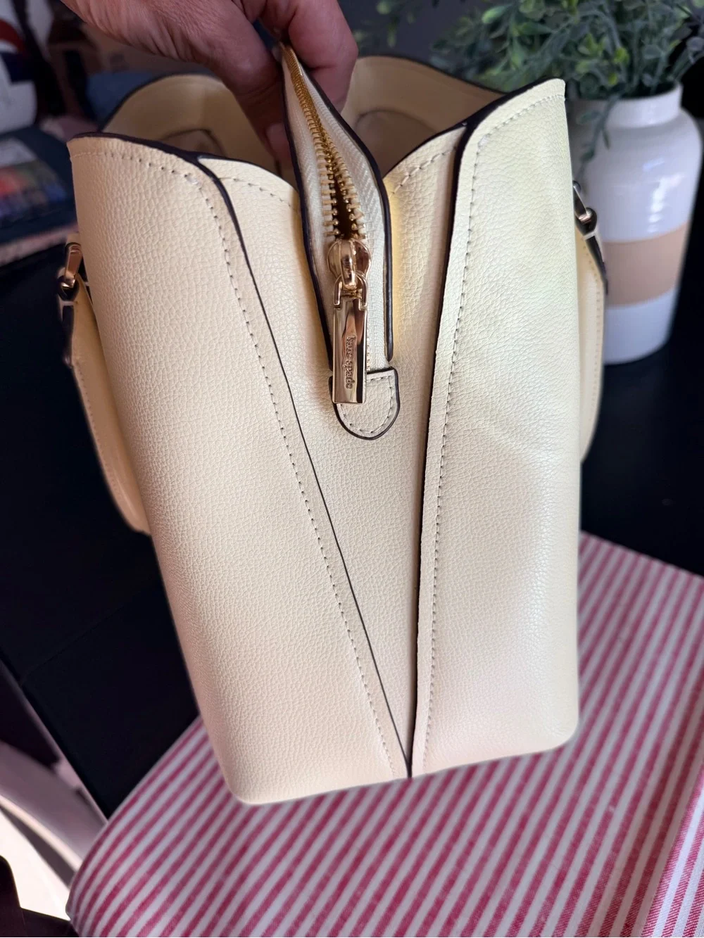 kate spade thompson street Pebbled Leather Satchel